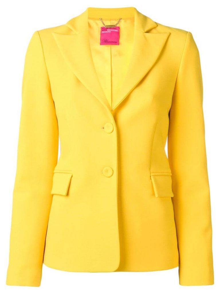 Blumarine fitted single-breasted blazer - Yellow