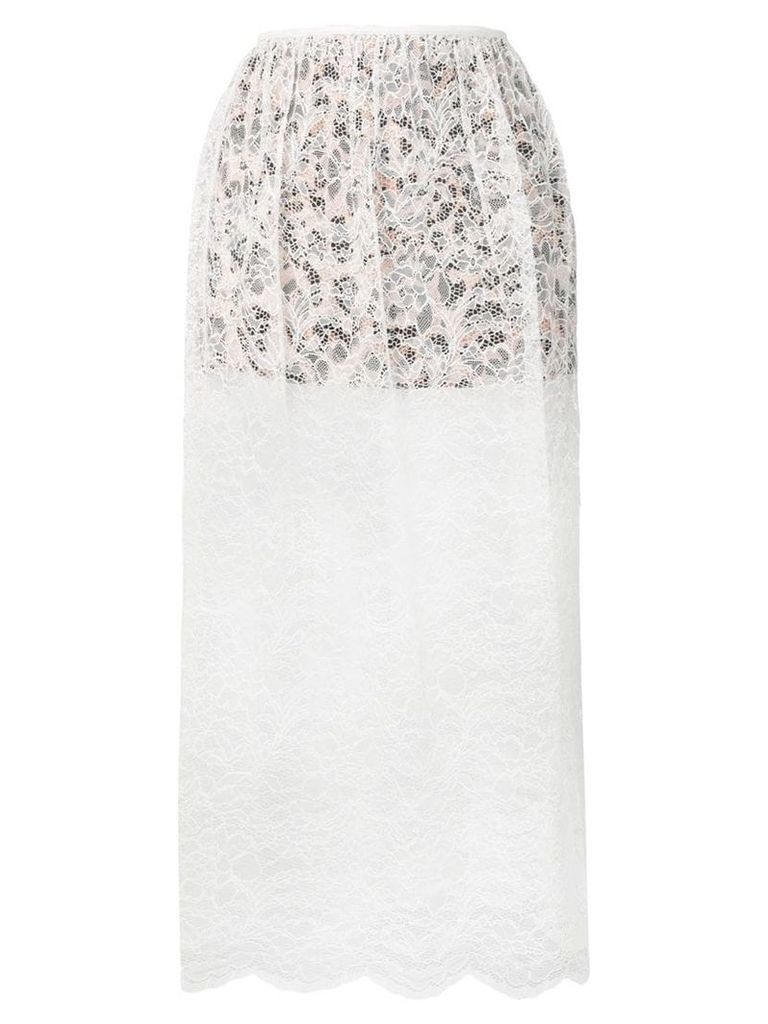 Paco Rabanne double layer skirt - White