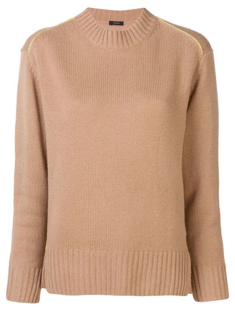 Joseph long-sleeve fitted sweater - Brown