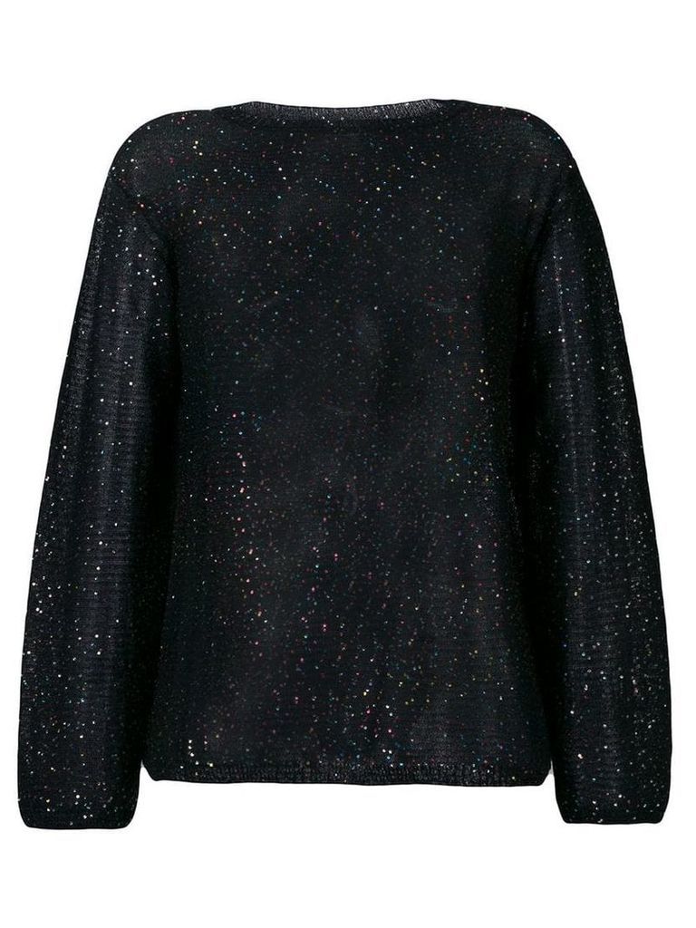 M Missoni metallic glitter knitted jumper - Black