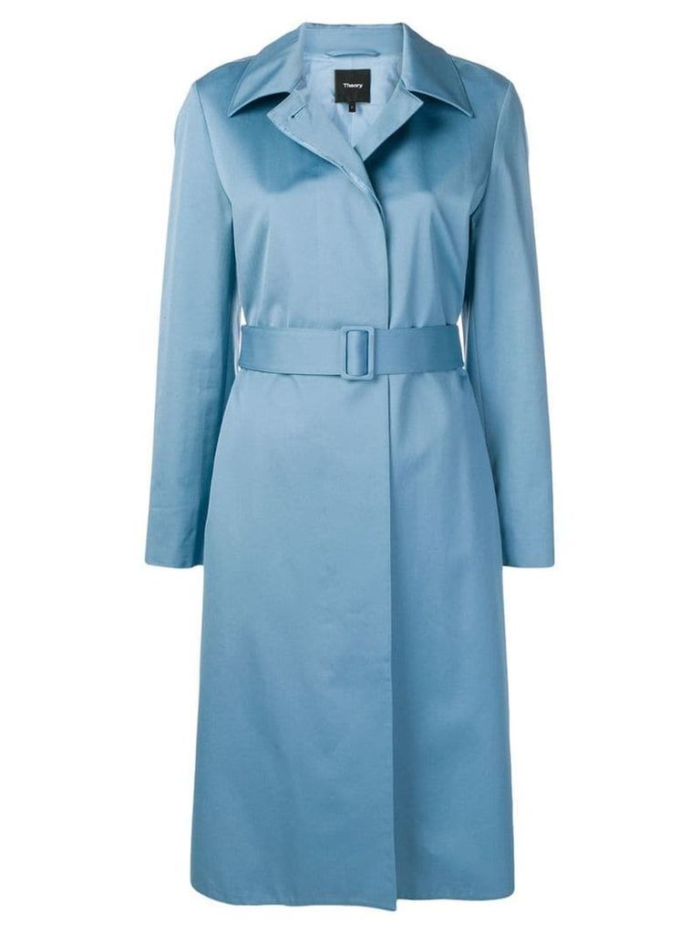 Theory belted trench coat - Blue