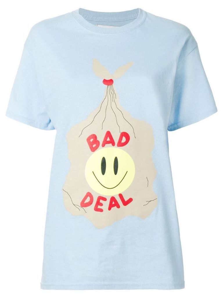 Bad Deal Trash printed T-shirt - Blue