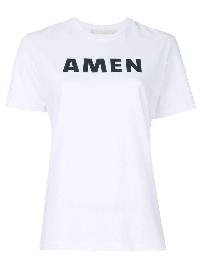 Amen logo print T-shirt - White