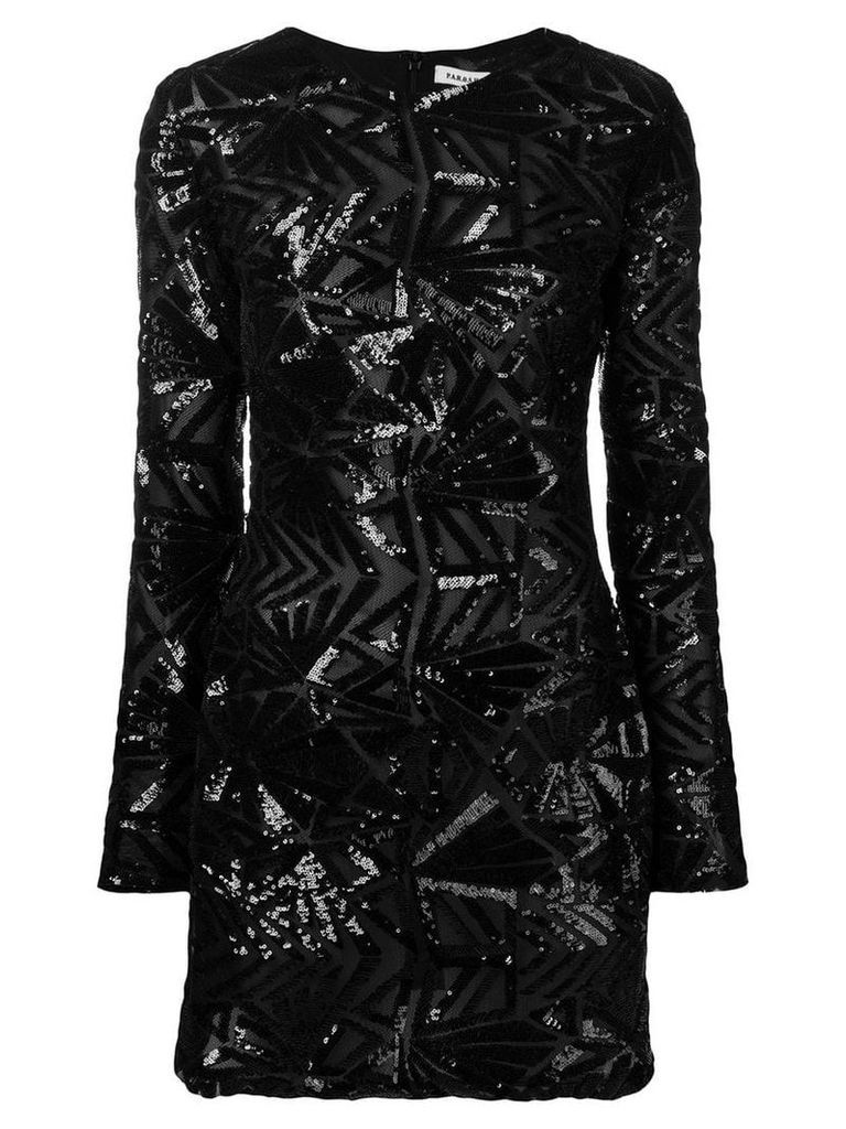 P.A.R.O.S.H. sequin pattern dress - Black