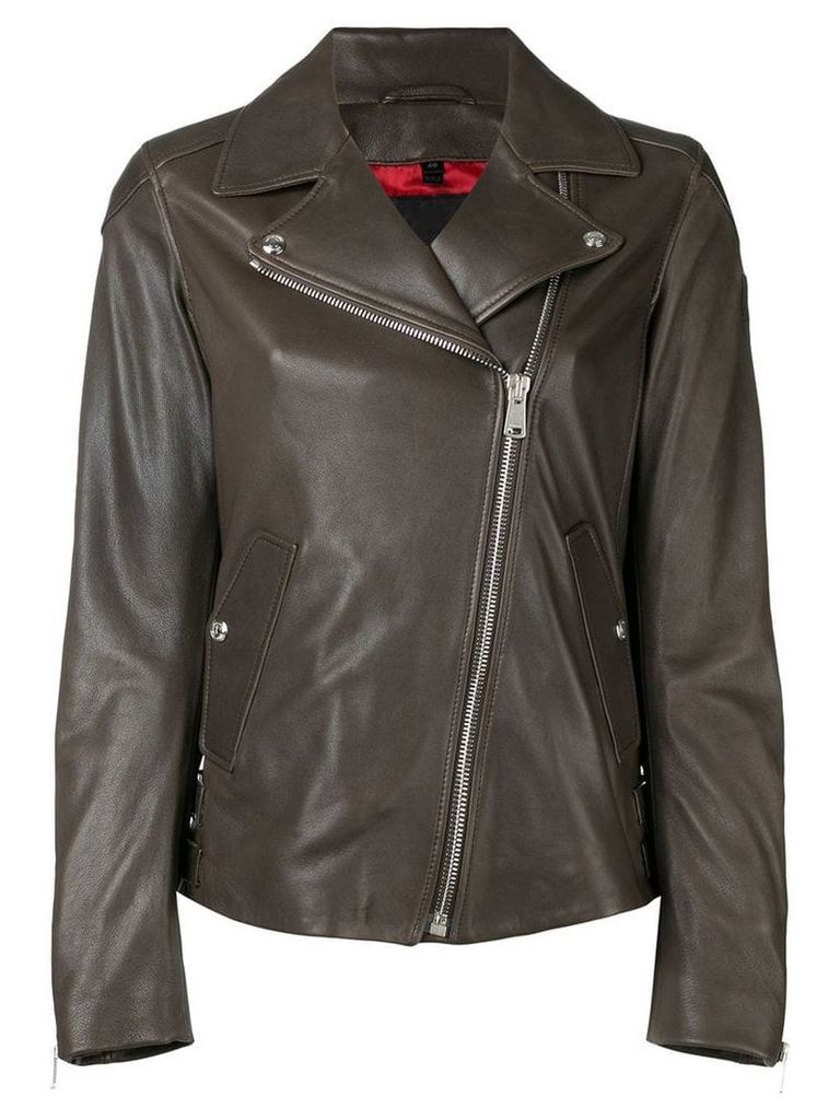 Belstaff fitted biker jacket - Brown