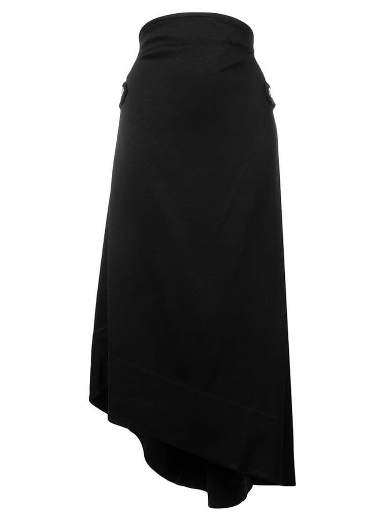 Ellery asymmetric midi skirt - Black