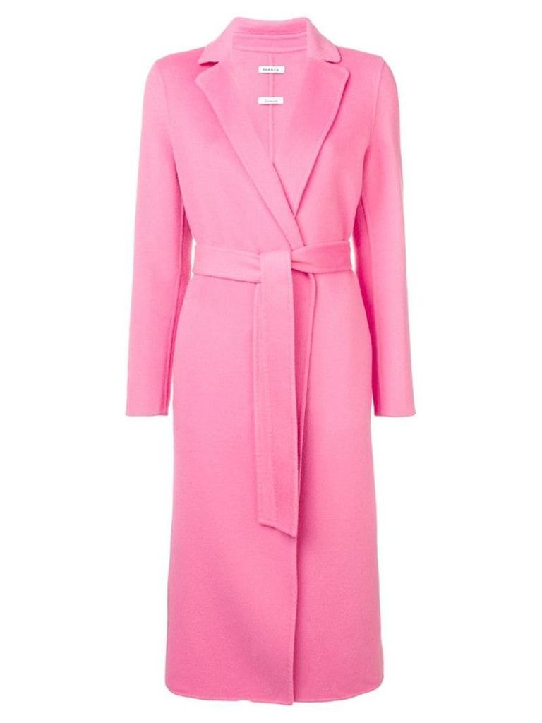 P.A.R.O.S.H. long belted coat - Pink