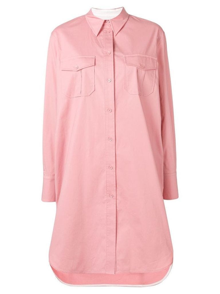 Calvin Klein oversized shirt dress - Pink