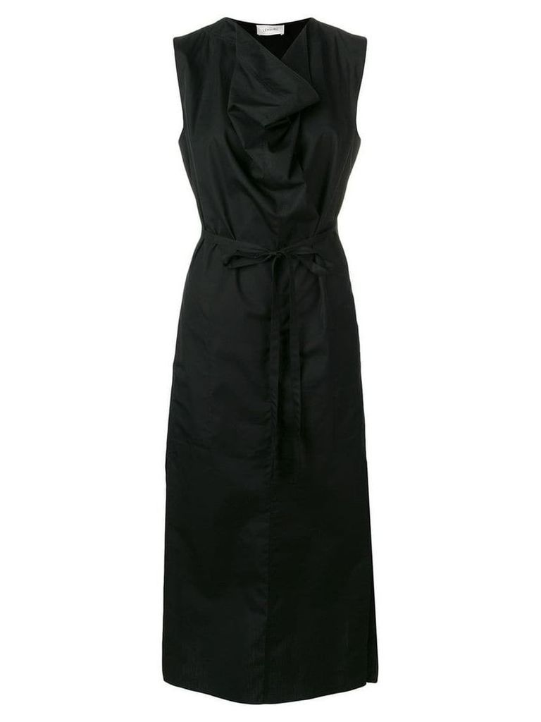 Lemaire draped neck maxi dress - Black
