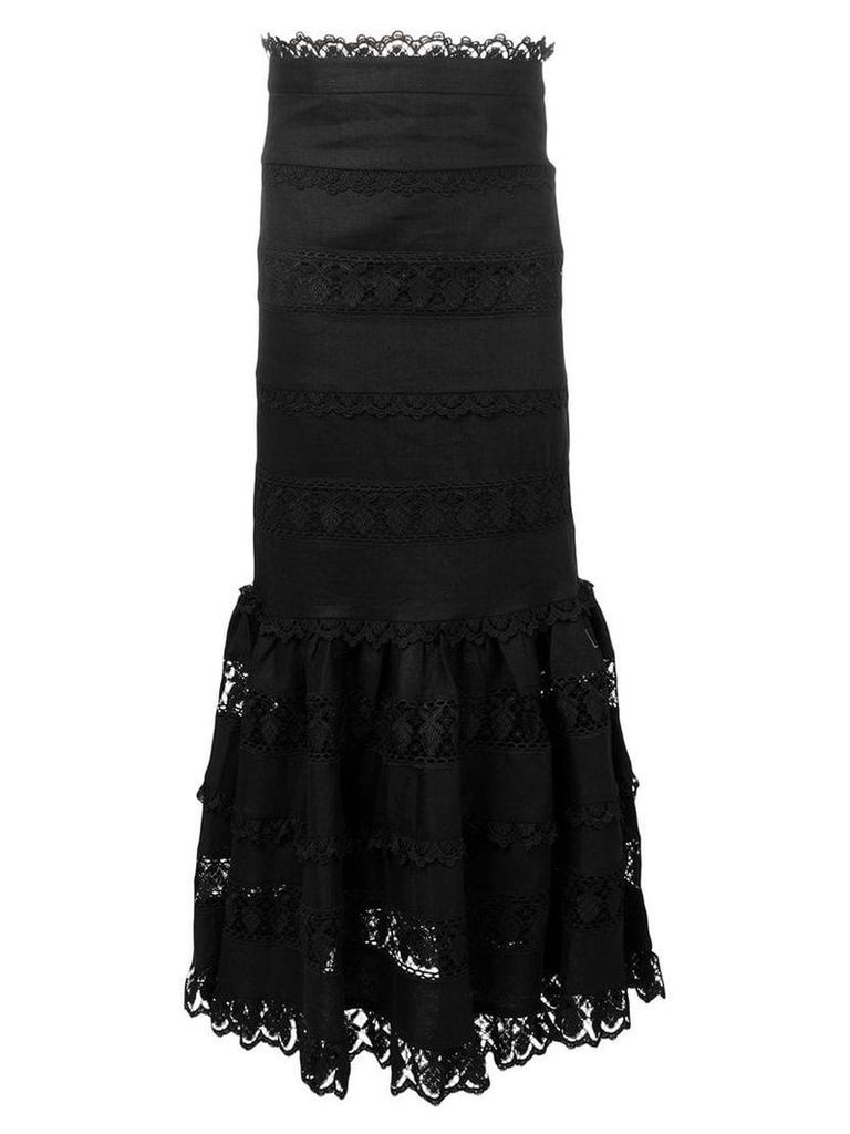 Zimmermann Wayfarer panelled skirt - Black