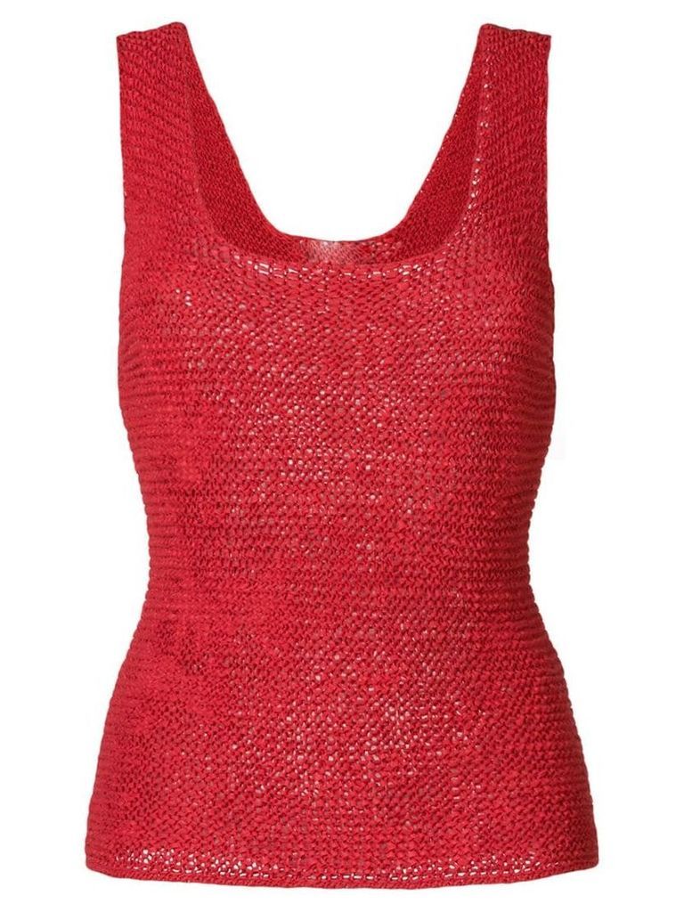 Tela woven tank top - Red