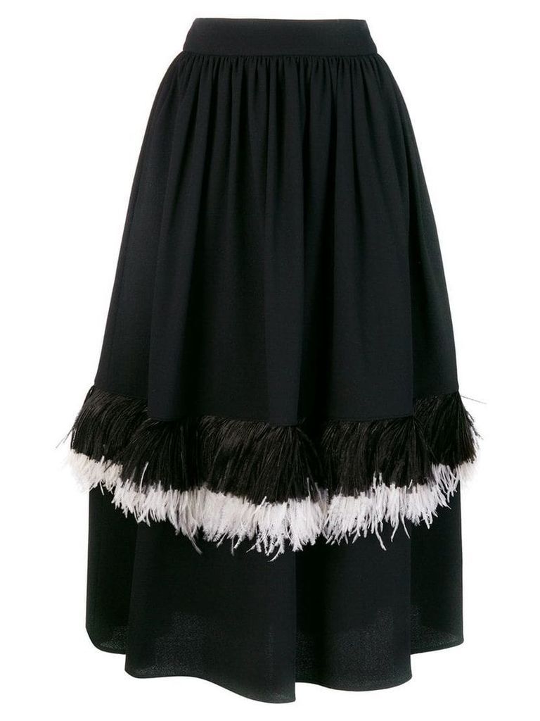 Christopher Kane feather princess skirt - Black