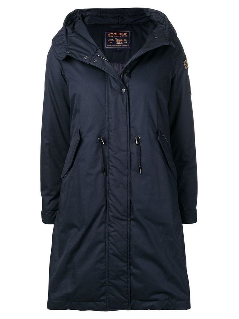 Woolrich hooded padded coat - Blue