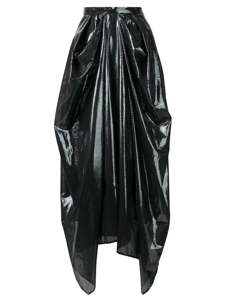 Christopher Kane iridescent oil skirt - Black