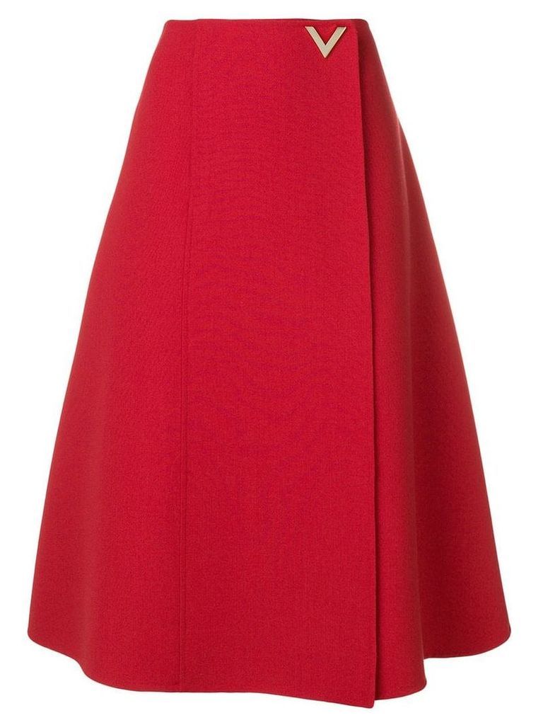 Valentino V hardware skirt - Red