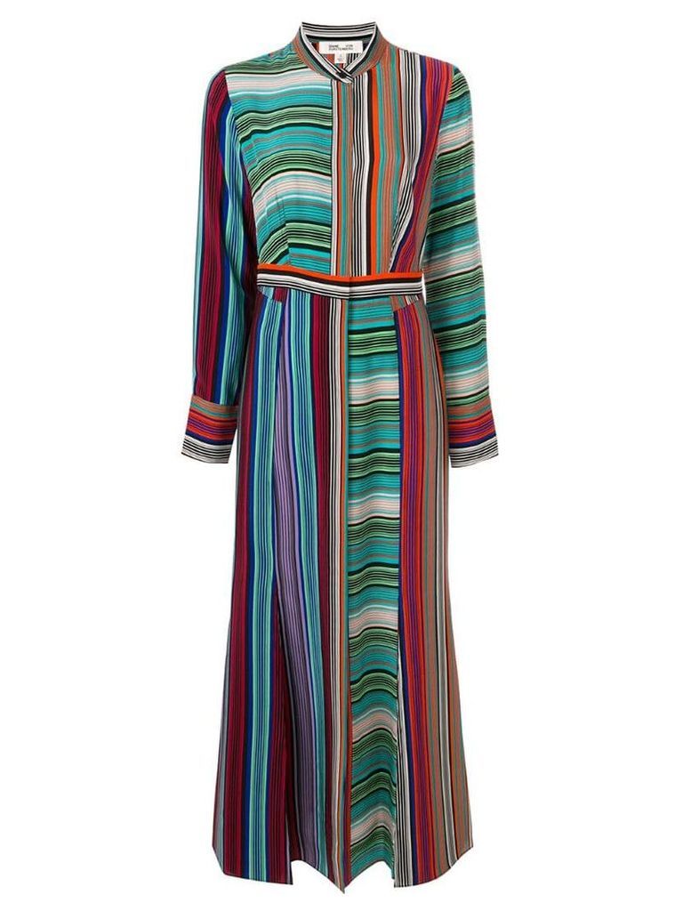 Diane von Furstenberg striped long dress - Multicolour