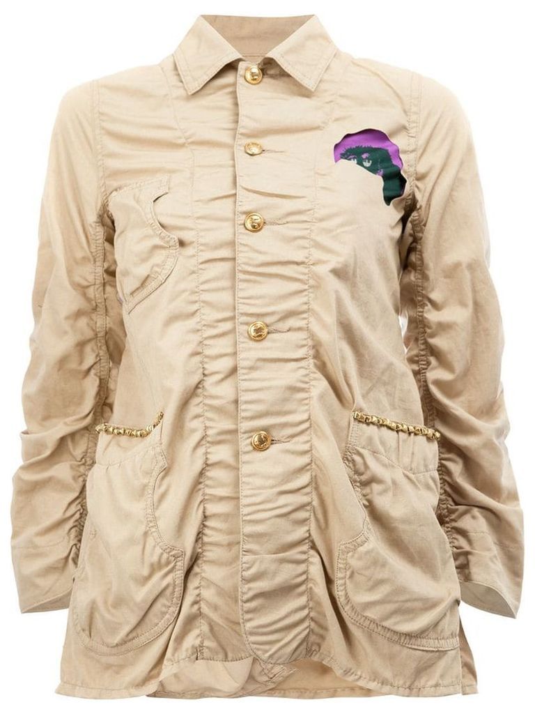 UNDERCOVER patched military jacket - Neutrals