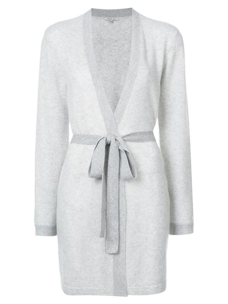 Morgan Lane cashmere Bella wrap robe - Grey
