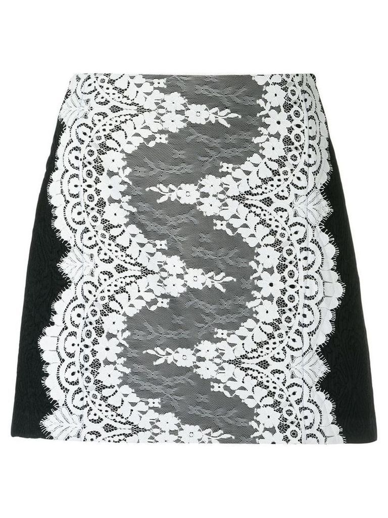 Olympiah lace panelled skirt - Black