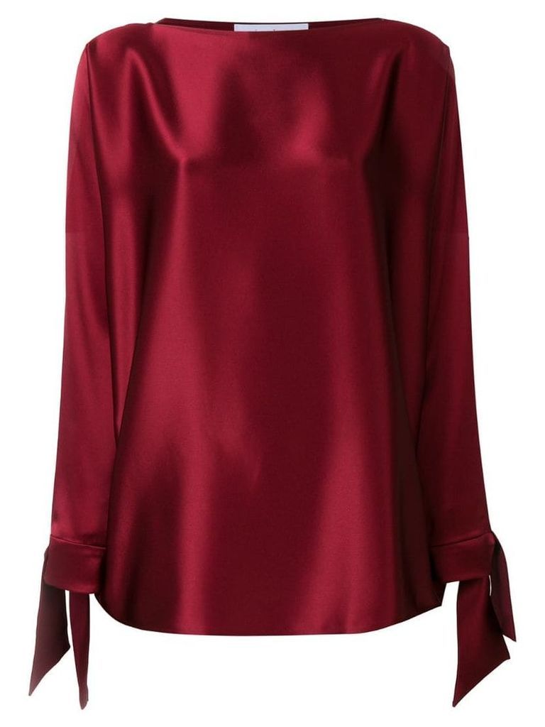 Gianluca Capannolo tie cuff blouse - Red