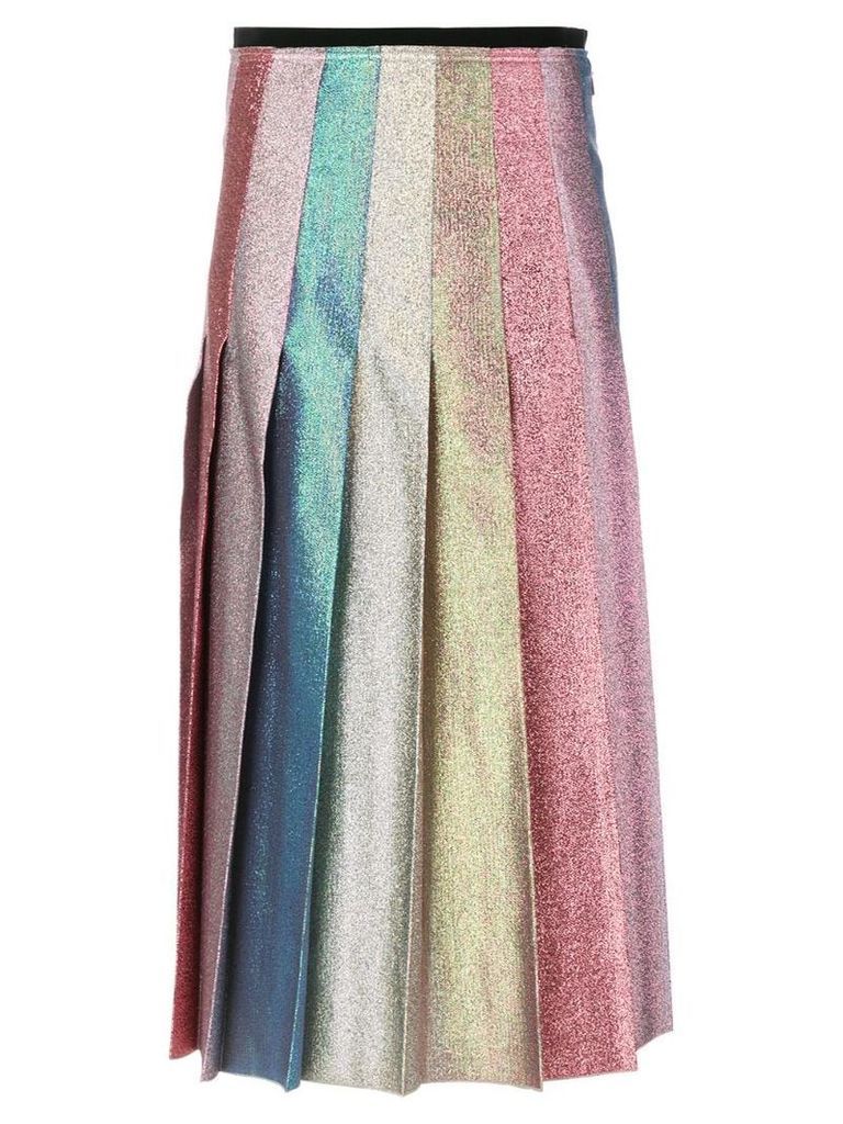Gucci pleated metallic skirt - Multicolour