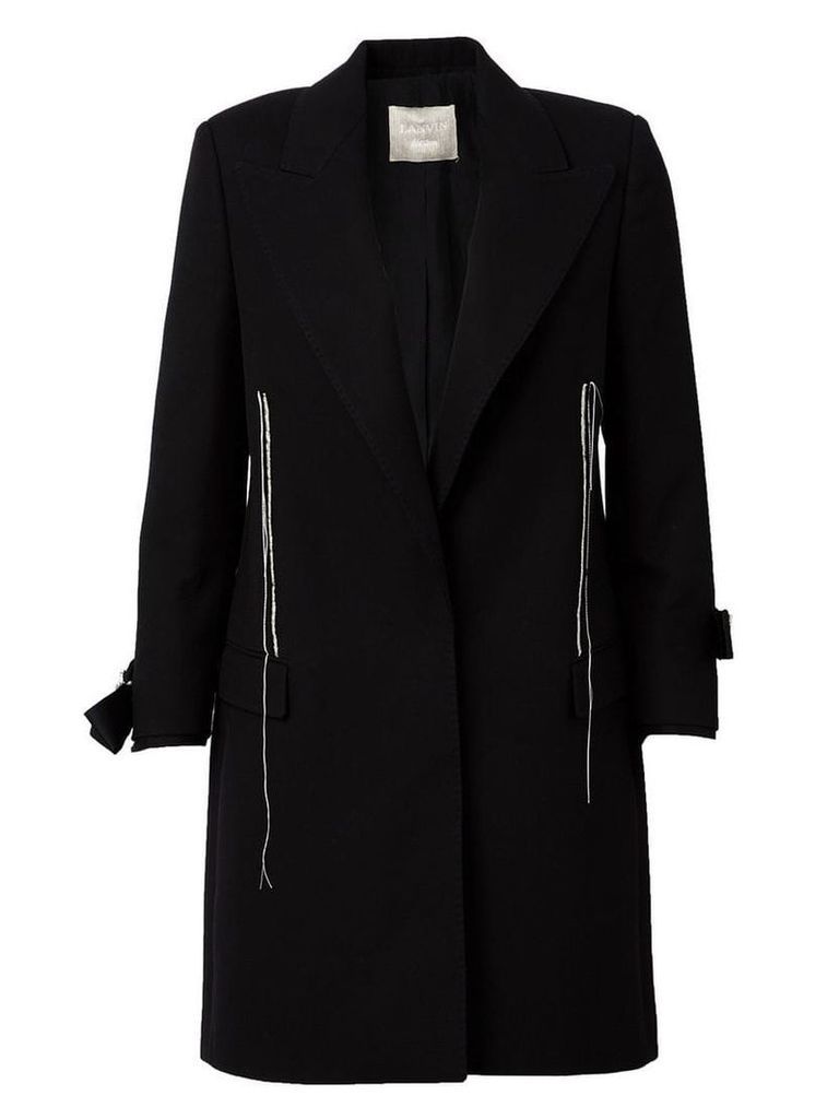 Lanvin exposed seam detail coat - Black