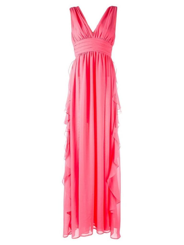 MSGM v-neck gown - Pink