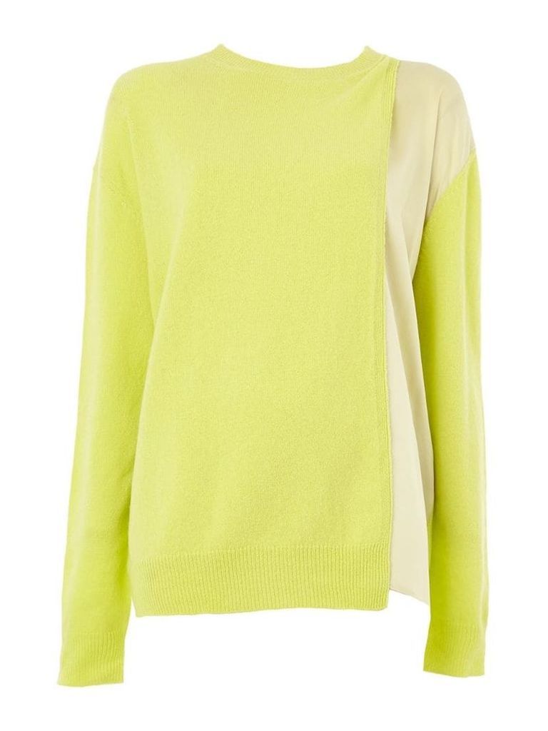 Haider Ackermann layered knitted top - Green