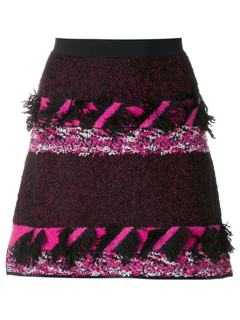 20:52 knitted fringe skirt - Multicolour