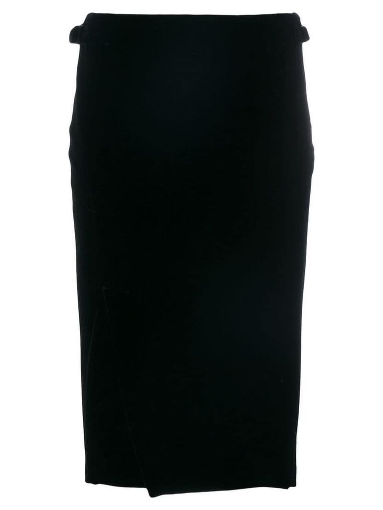 Tom Ford velvet wrap skirt - Black