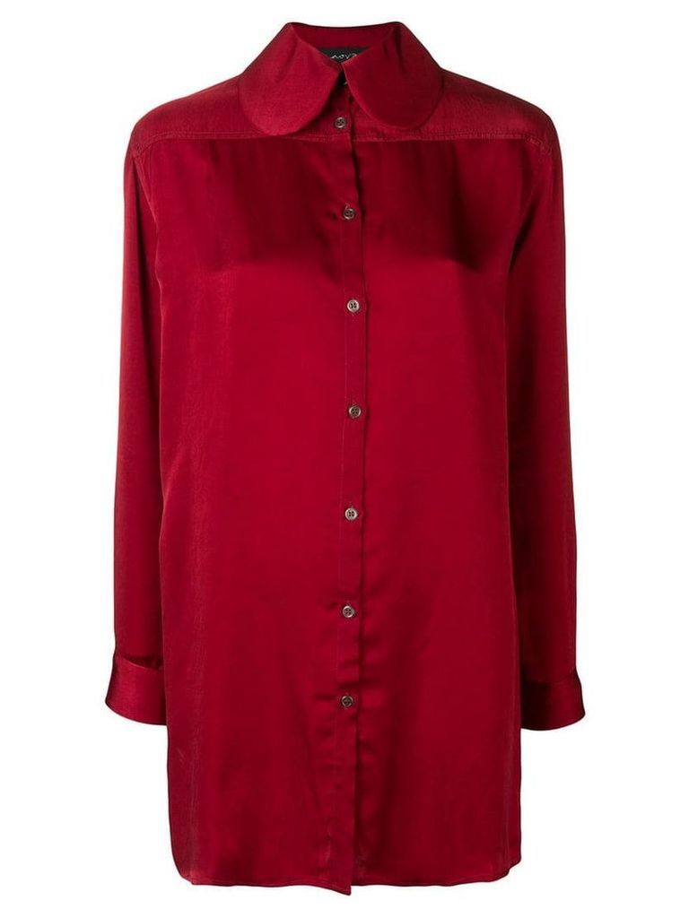 Miaoran long-sleeve fitted shirt - Red