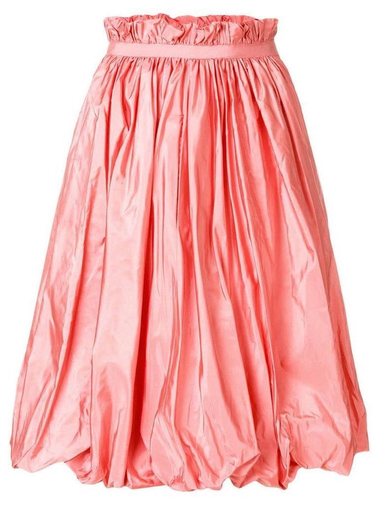 Alexander McQueen taffeta midi skirt - Pink