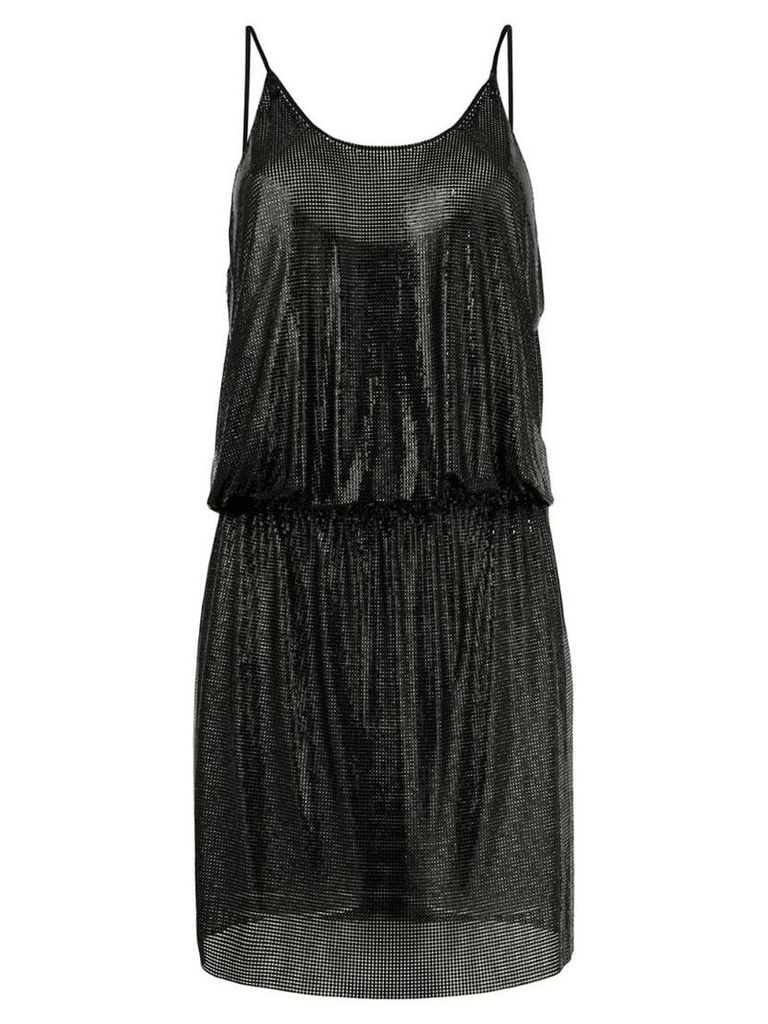 Paco Rabanne fitted vest dress - Black