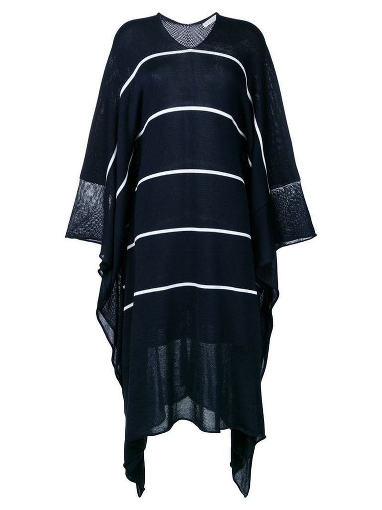 Stella McCartney knitted drape dress - Blue