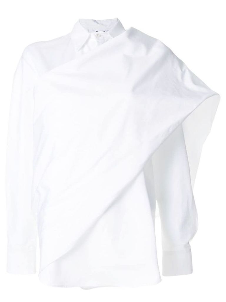 Chalayan twisted sash shirt - White