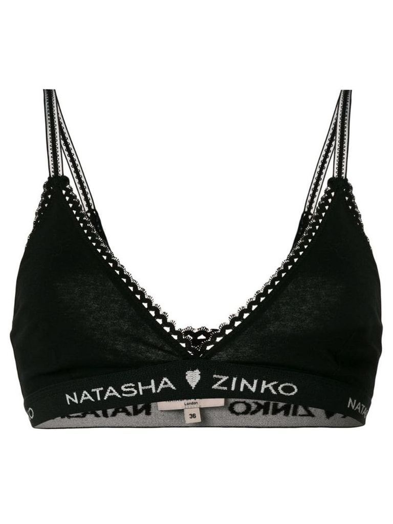 Natasha Zinko triangle bra - Black