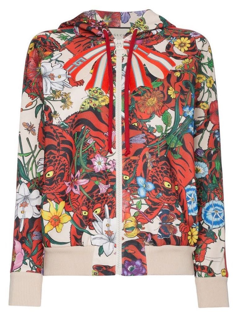 Gucci Floral print hoodie - Multicolour