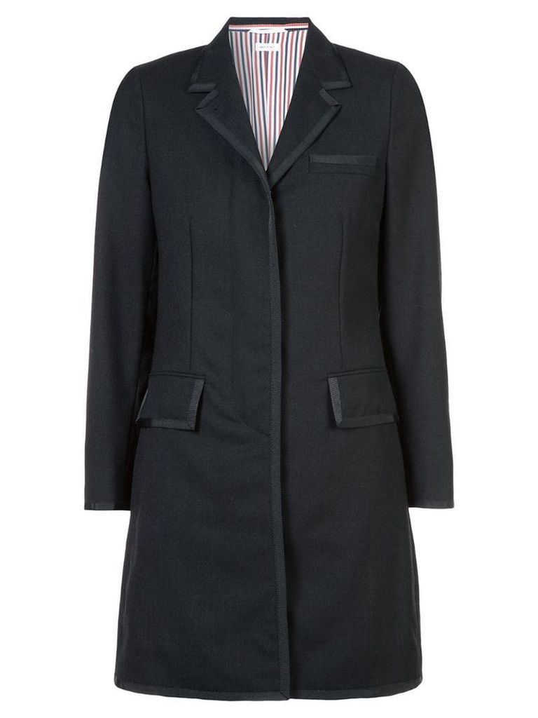 Thom Browne classic chesterfield overcoat - Black