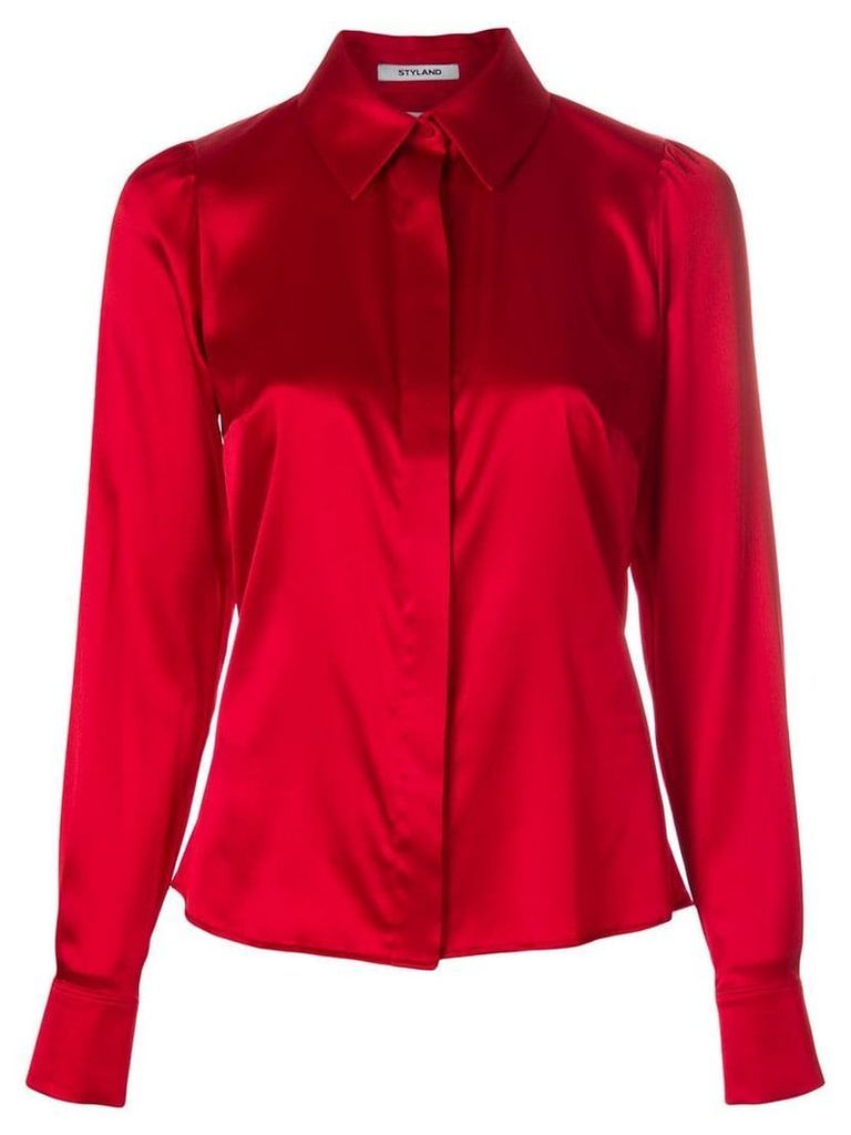 Styland front fastened blouse - Red