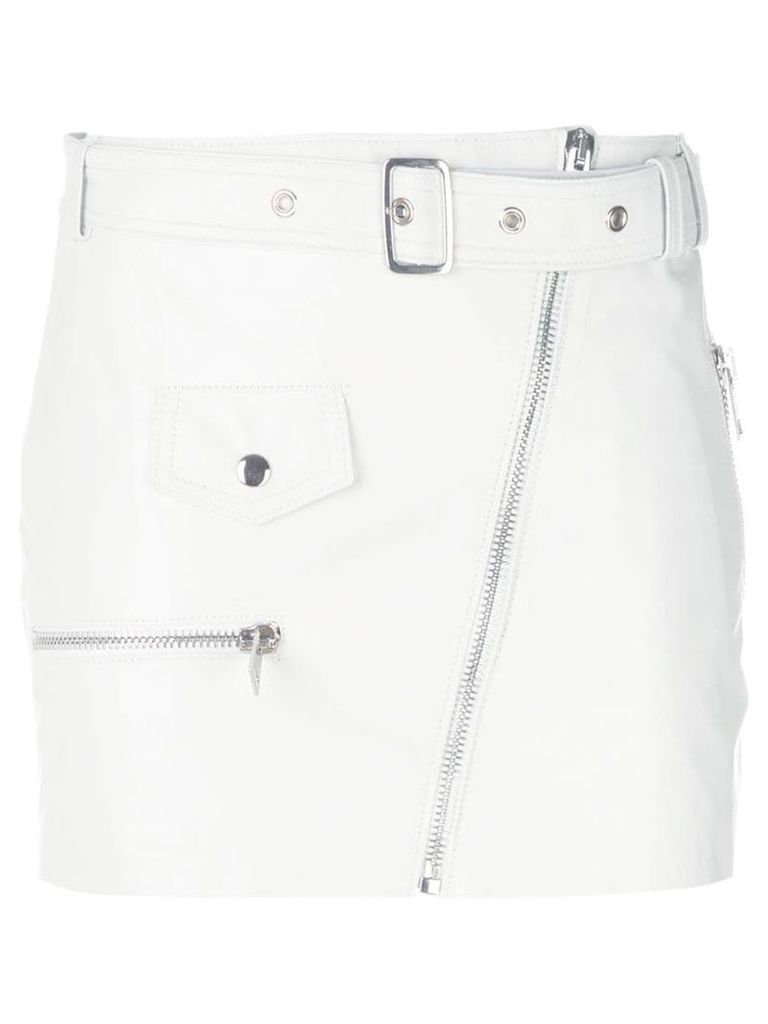 Manokhi belted short skirt - White