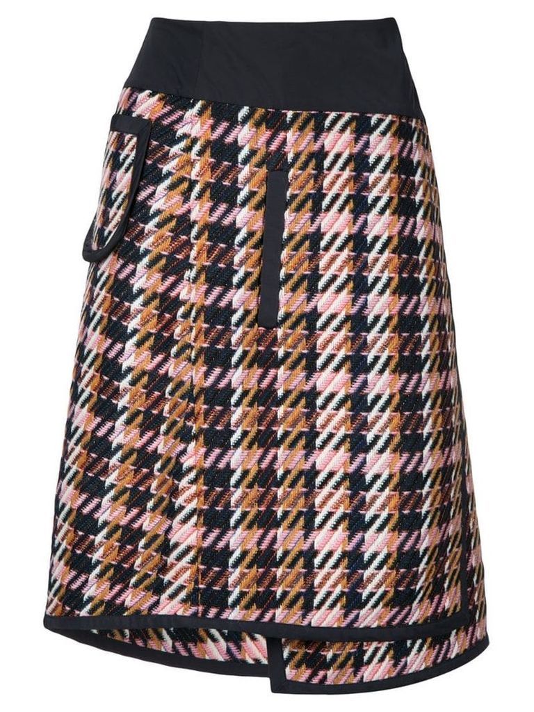 Public School Shula layered plaid skirt - Multicolour