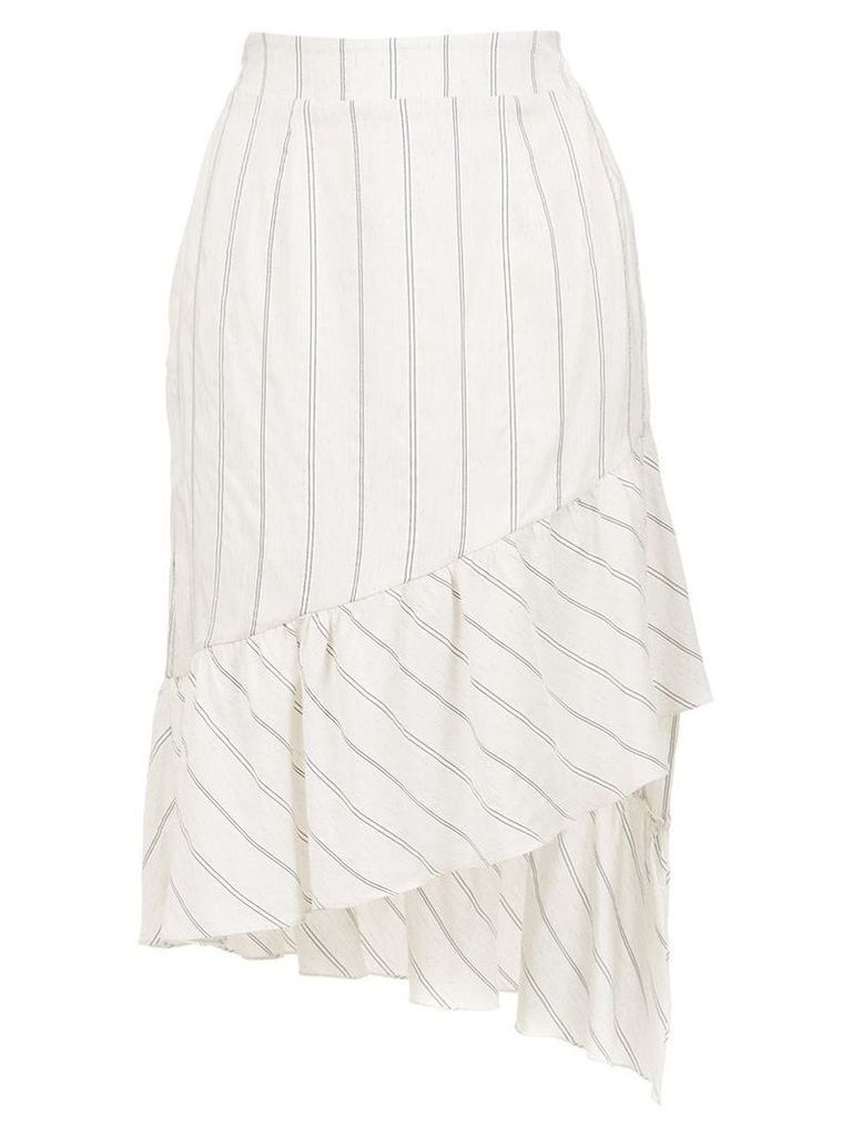 Olympiah Fiora linen skirt - White