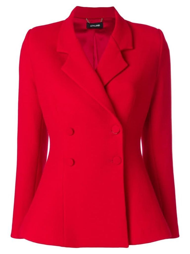 Styland double breasted blazer - Red