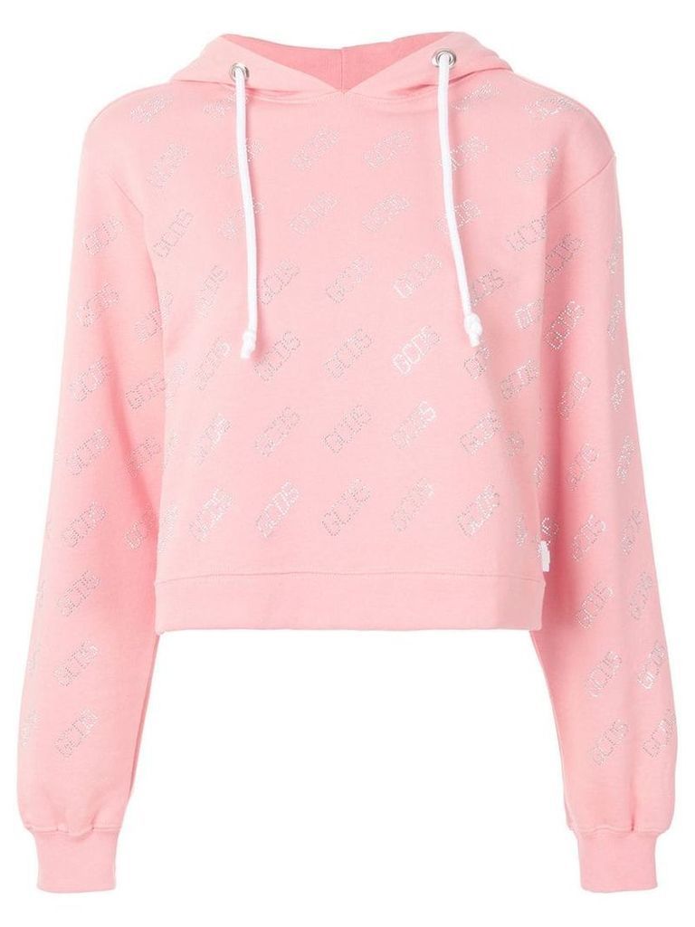 Gcds monogram hooded sweatshirt - Pink