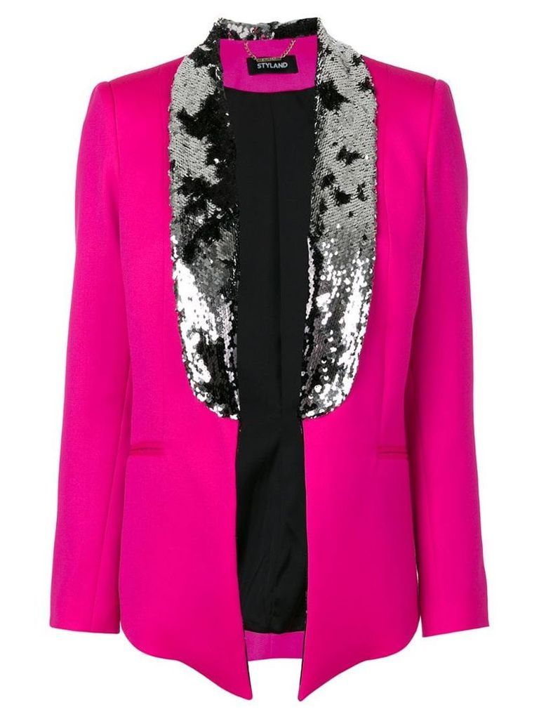 Styland sequin embellished blazer - Pink