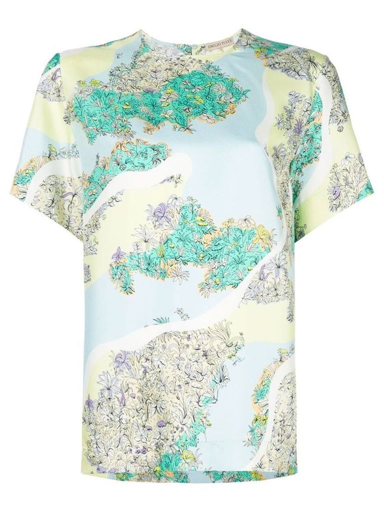 Emilio Pucci shortsleeved floral T-shirt - Multicolour
