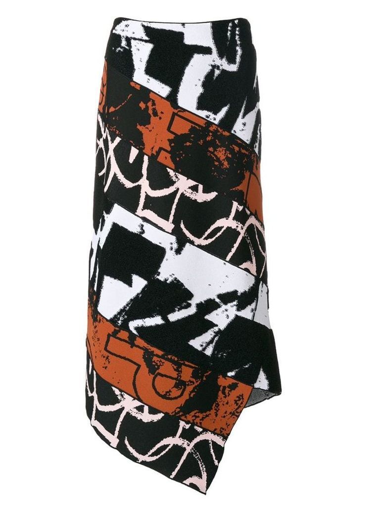 Proenza Schouler asymmetric panelled skirt - Black