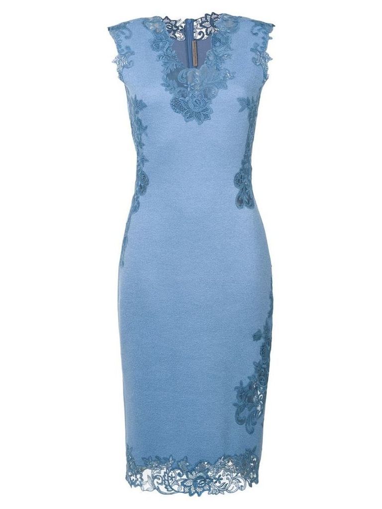 Ermanno Scervino lace detail dress - Blue