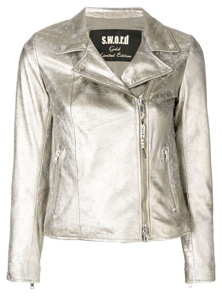 S.W.O.R.D 6.6.44 double-breasted zip jacket - Metallic