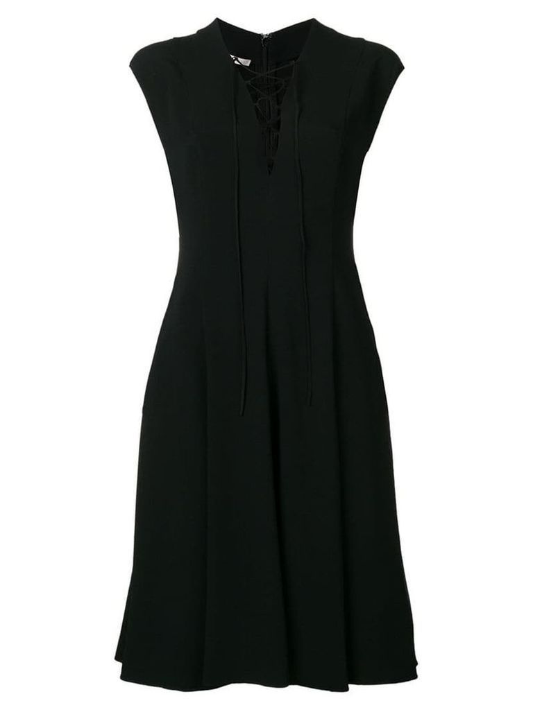 Stella McCartney sleeveless flared mini dress - Black